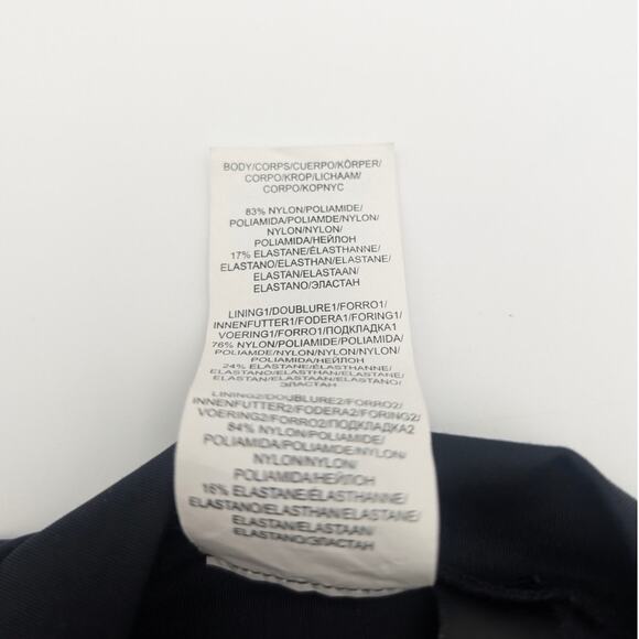 La Blanca Women's Shirred Paddlesuit Zip Front One Piece Swimsuit Black Size S - Picture 11 of 13